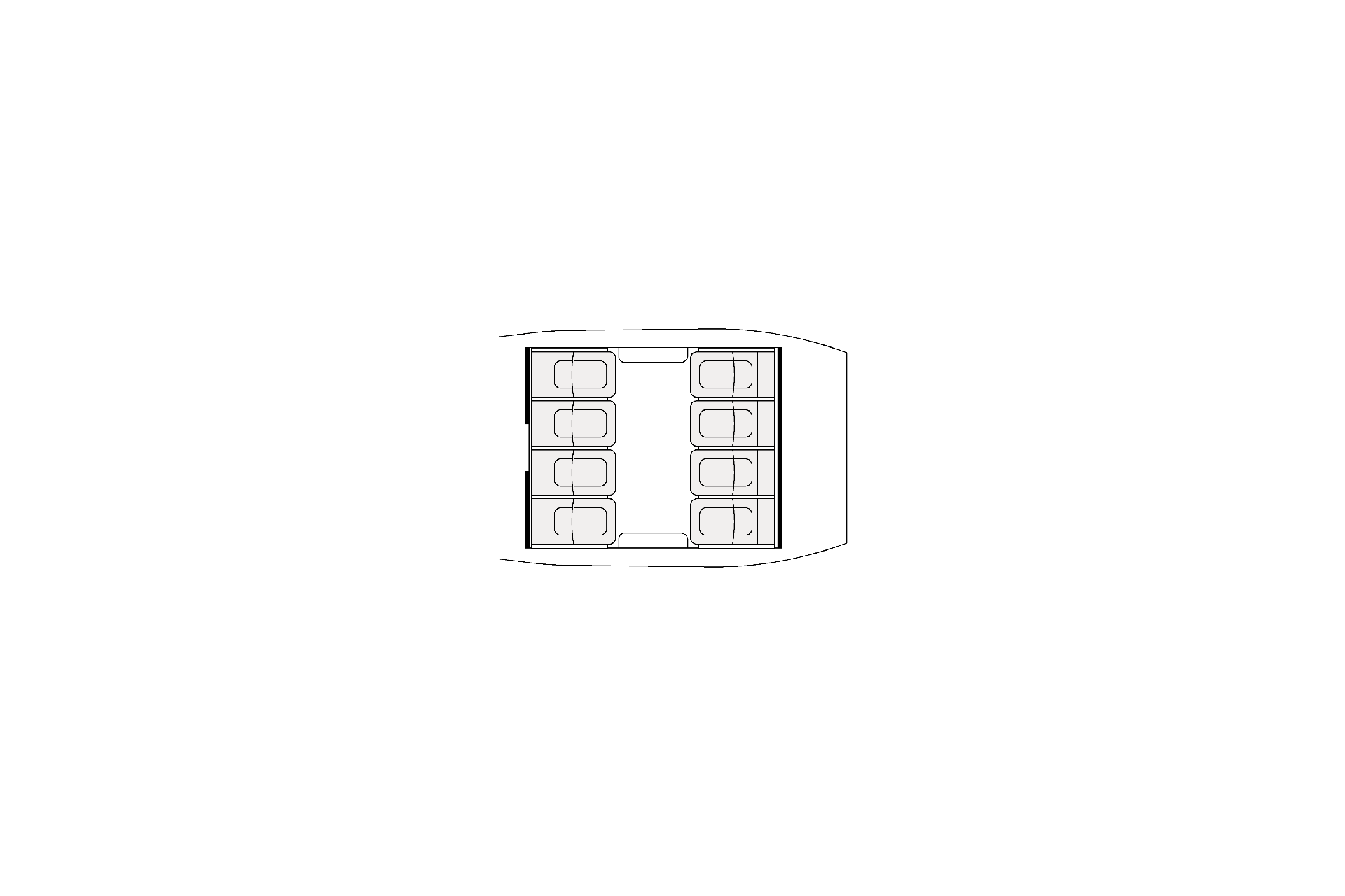 Twin Engine cabin layout diagram